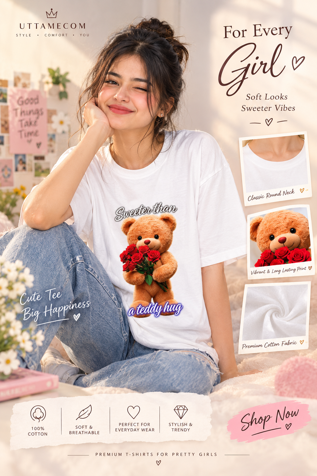 Cute Girl Aesthetic T-Shirt