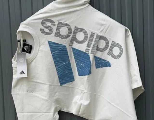 Men’s Sport Graphic T-Shirt – Premium Off-White Oversized Athletic Tee