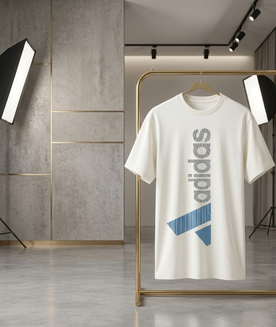Men’s Sport Graphic T-Shirt – Premium Off-White Oversized Athletic Tee